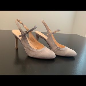 Nine West Grey Suede Slingback